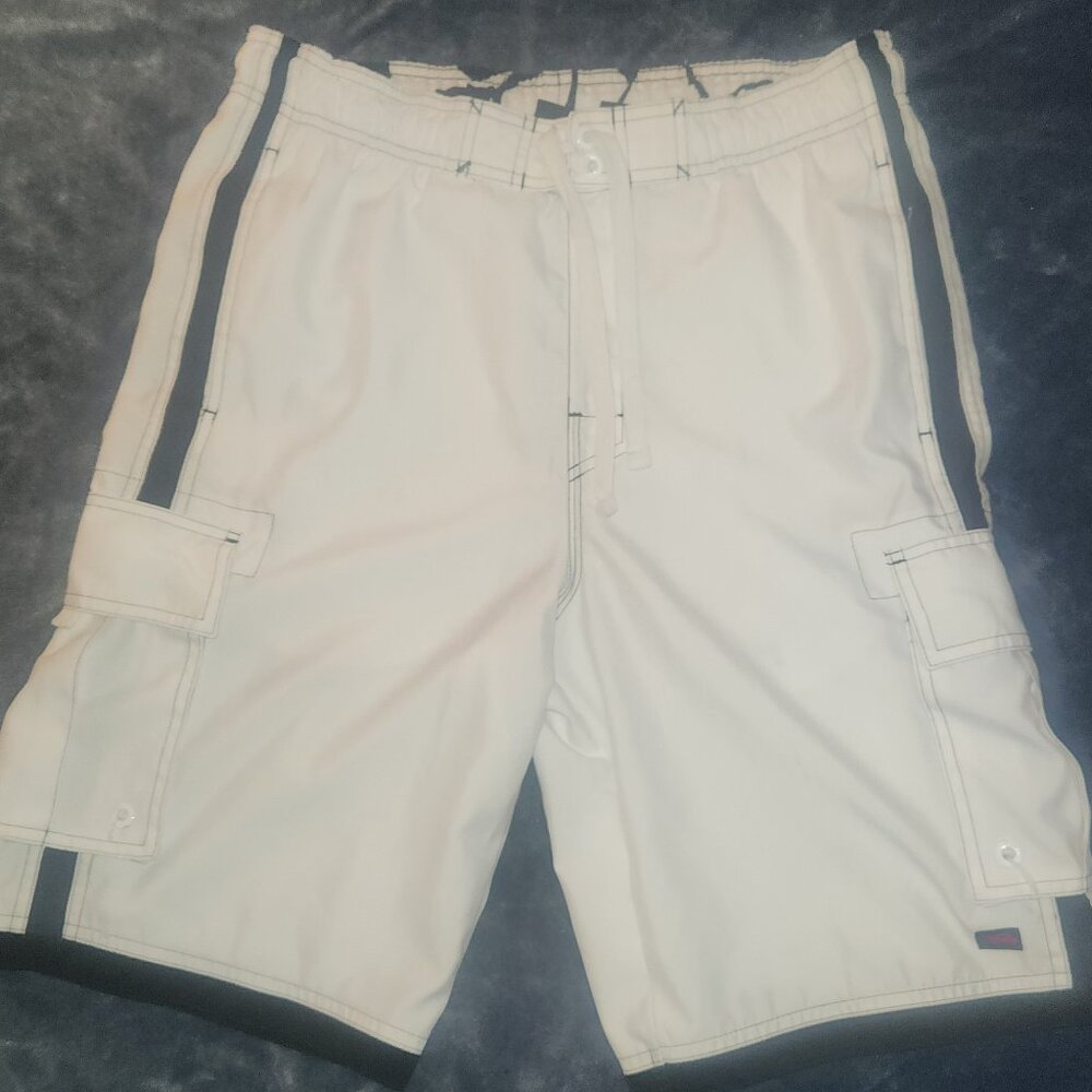 Hawk-Men's swim shorts/ board shorts with 32" waist